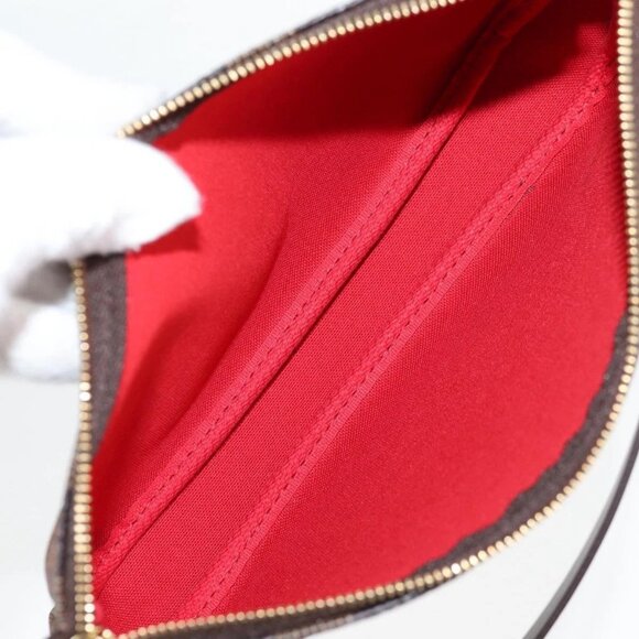 LOUIS VUITTON Damier Ebene Pochette Accessoires Pouch N41206 LV Auth 117812M - Picture 11 of 16